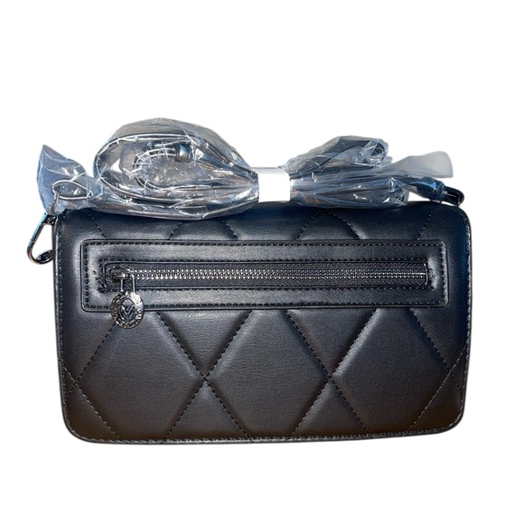 NWT-Valentino Orlandi quilted crossbody black vegan leather bag. - Picture 4 of 14